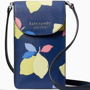 Kate Spade Cameron Lemon Zest North South Flap Phone Crossbody